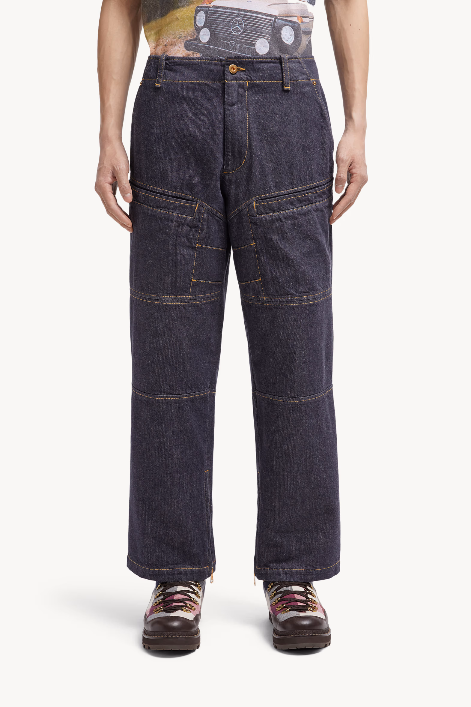 Moncler x Mercedes-Benz By NIGO Jeans Men Denim Blue Moncler 3